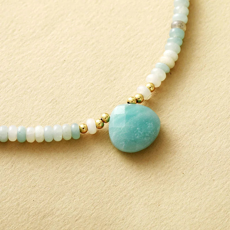 Amazonite Choker Necklace | Boho Jewellery