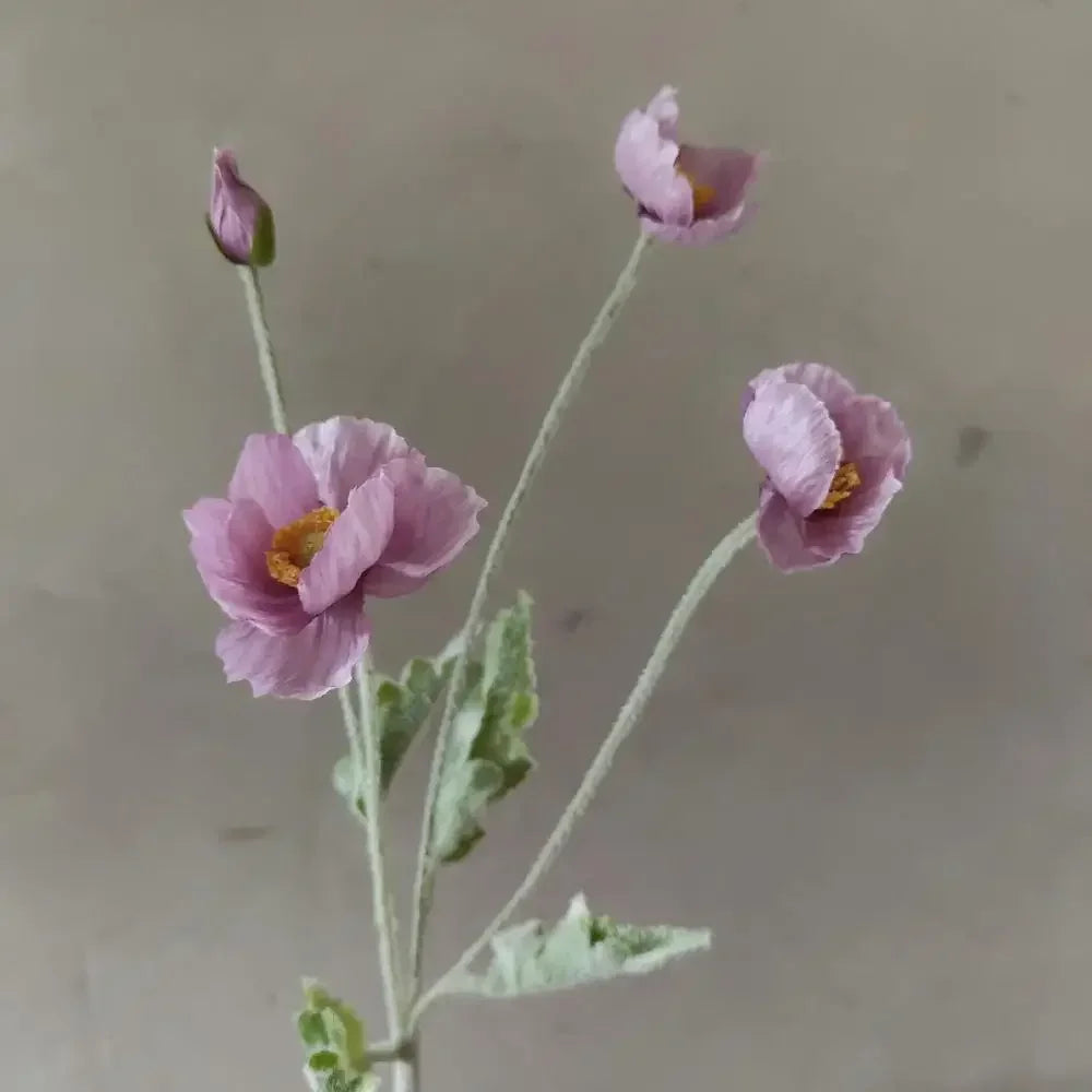 Artificial Flowers Fake Poppy Silk Flowers Long Stem Housewarming Garden Table Wedding DIY Party Wedding Bridal Bouquet Decor